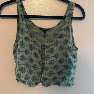 Forever 21 Summer Cropped Tank Top